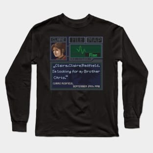 Resident Evil Pixel Art Long Sleeve T-Shirt